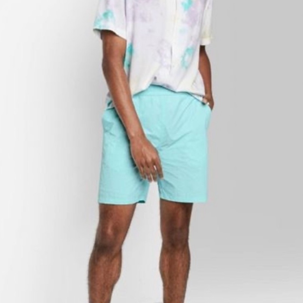 ORIGINAL USE SEA FOAM GREEN BOARD SHORTS MEDIUM